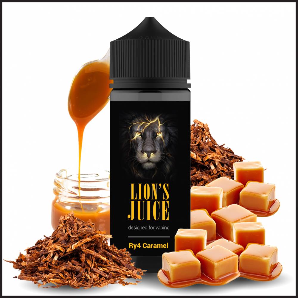 LIONS JUICE SHOT 100 ML - RY4 Caramel